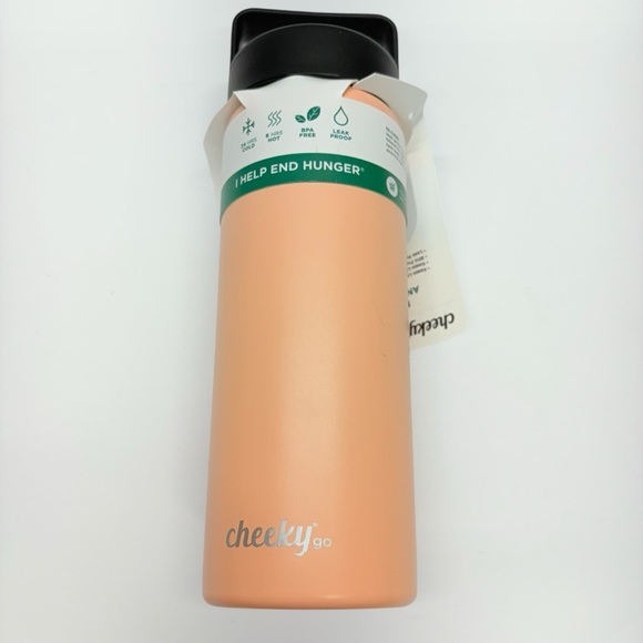 Cheeky Go Other - 20 oz Cheeky Go Peach Insulated Bottle NWT